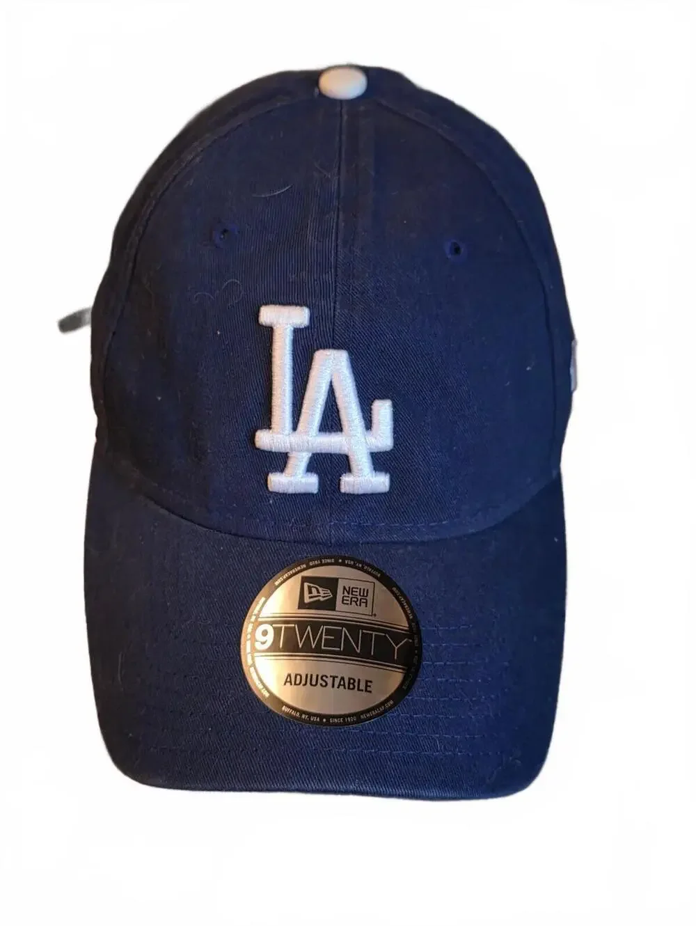 New Era 9TWENTY Los Angeles Dodgers Adjustable Hat Navy Blue One Size MLB